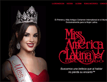 Tablet Screenshot of missamericalatina.com